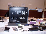 黒板などに書いた文字をカメラで拡大し手元で見られる機械
